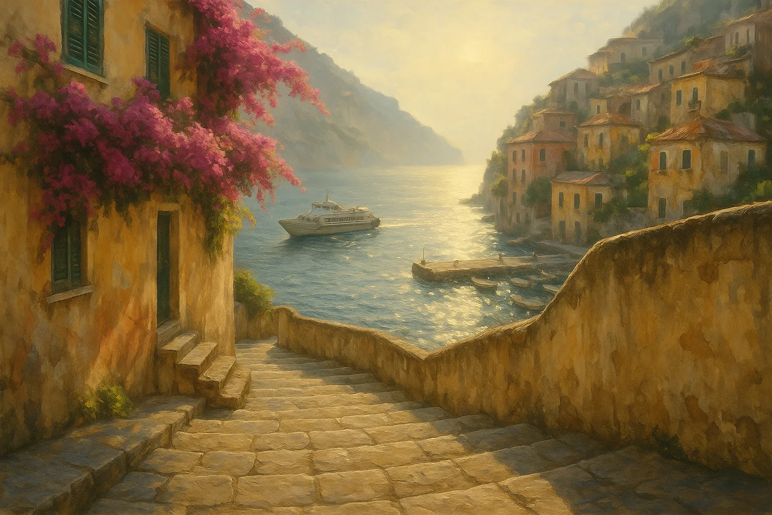 20251124 0152 Morning In Positano Simple Compose 01kata2kqyeqk8afc25csyrm2t