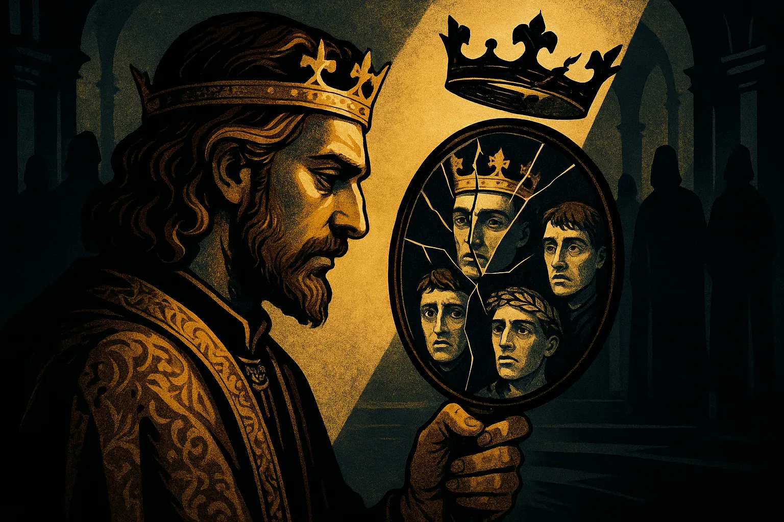 20251130 1353 Richard Ii S Reflection Simple Compose 01kbb1pywqfaavj2562kd42pva