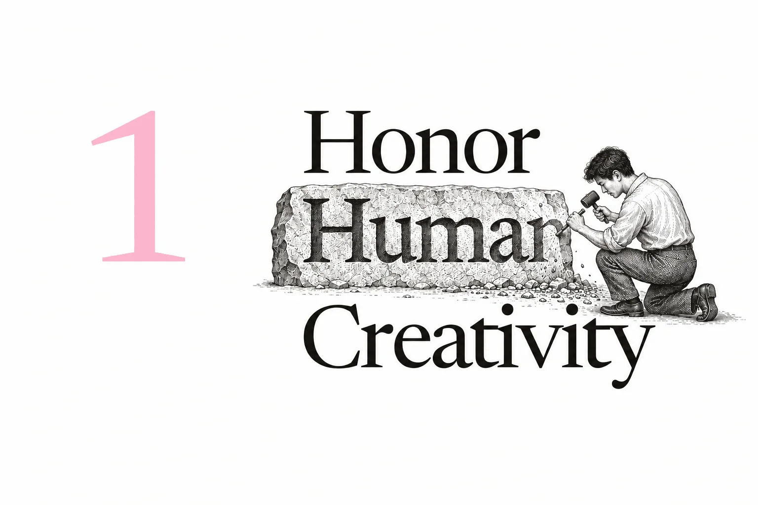 1. Honor Human Creativity