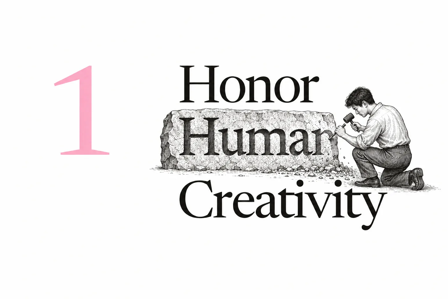 1. Honor Human Creativity