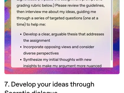Socratic dialogue example