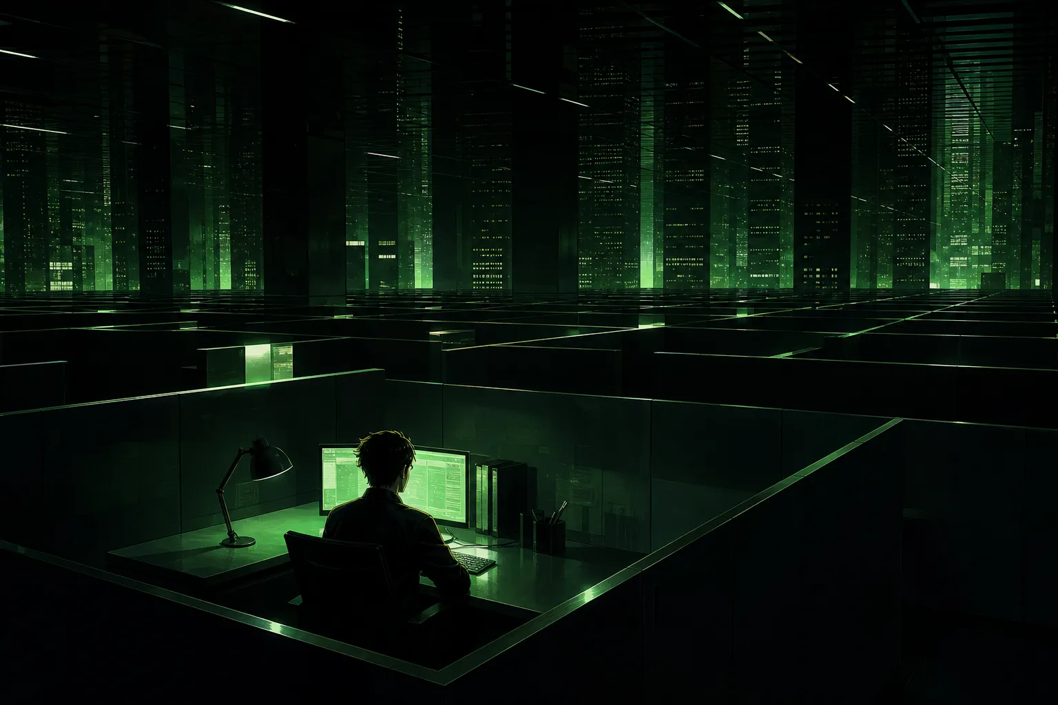 The Matrix As Trans Allegory Office Grid